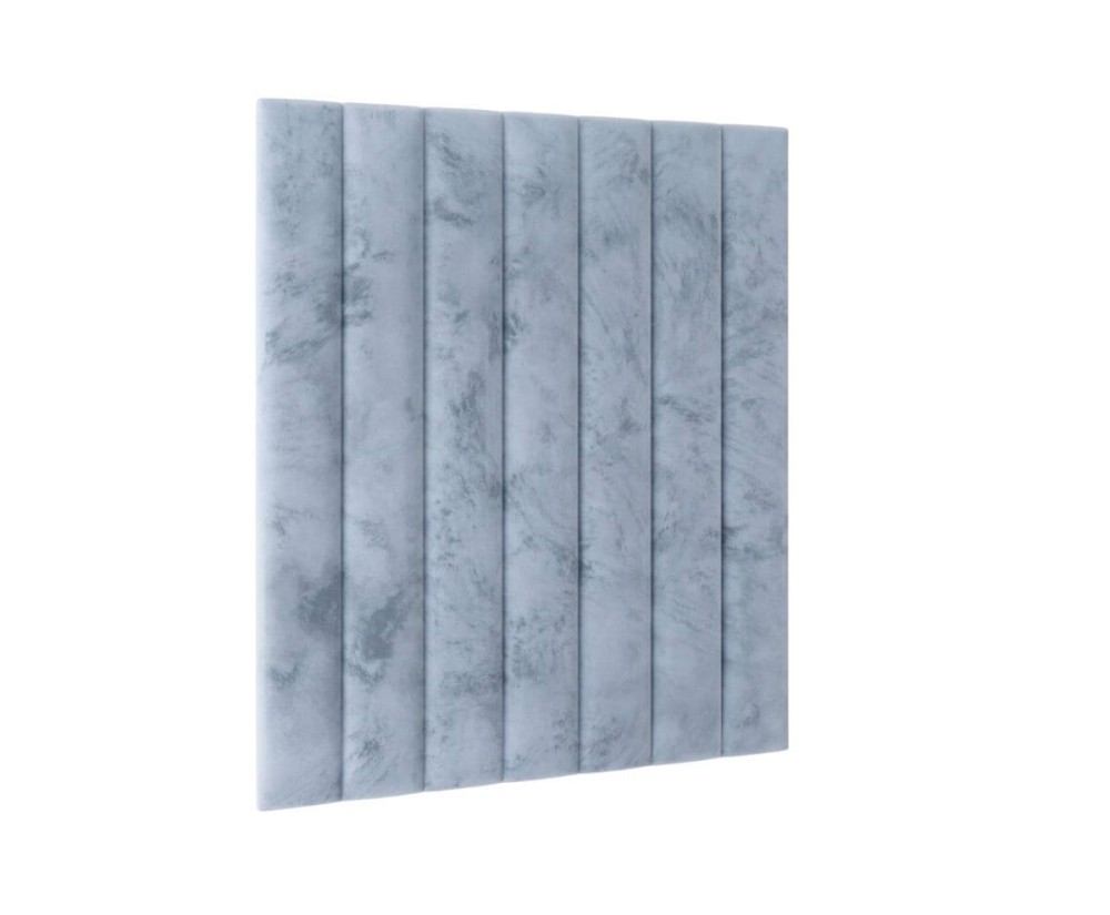 Gepolstertes Kopfteil 89x95 cm, Wandpaneel mit vertikalen Steppnähten, Wandpolster INTARO Gepolstertes Kopfteil 89x95 cm, Wandpaneel mit vertikalen Steppnähten, Wandpolster INTARO