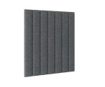 Gepolstertes Kopfteil 89x95 cm, Wandpaneel mit vertikalen Steppnähten, Wandpolster INTARO