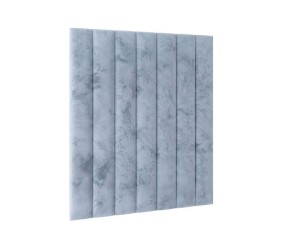 Gepolstertes Kopfteil 89x95 cm, Wandpaneel mit vertikalen Steppnähten, Wandpolster INTARO