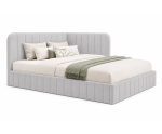 Eckbett 140x200 cm mit Bettkasten und Lattenrost, Polsterbett für Jugendzimmer, MARIO SM 06