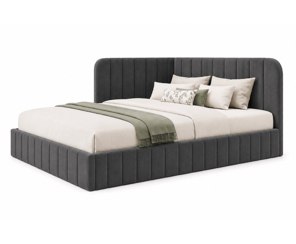 Eckbett 140x200 cm mit Bettkasten und Lattenrost, Polsterbett für Jugendzimmer, MARIO SM 06 Eckbett 140x200 cm mit Bettkasten und Lattenrost, Polsterbett für Jugendzimmer, MARIO SM 06