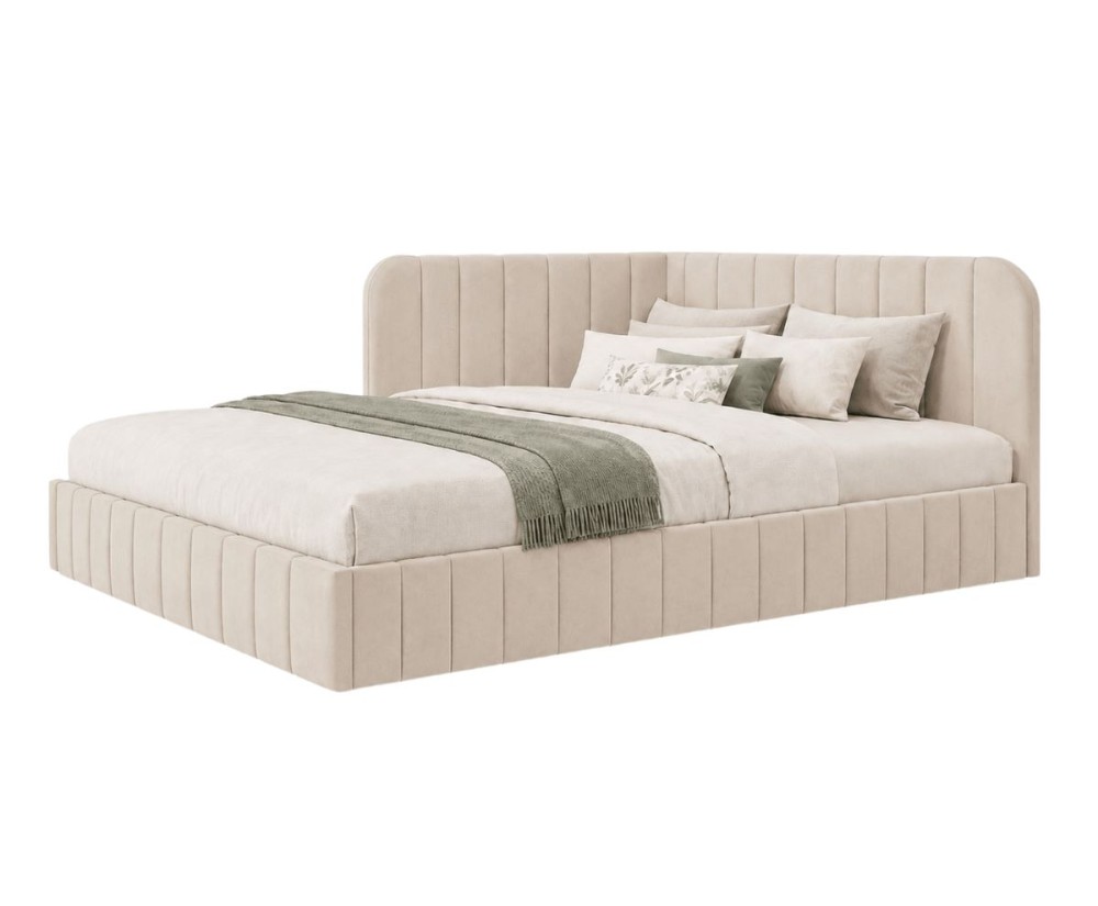 Eckbett 140x200 cm mit Bettkasten und Lattenrost, Polsterbett für Jugendzimmer, MARIO SM 06 Eckbett 140x200 cm mit Bettkasten und Lattenrost, Polsterbett für Jugendzimmer, MARIO SM 06