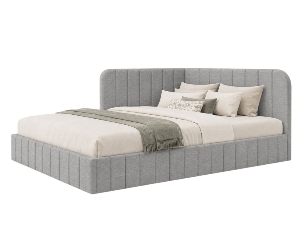 Eckbett 140x200 cm mit Bettkasten und Lattenrost, Polsterbett für Jugendzimmer, MARIO SM 06 Eckbett 140x200 cm mit Bettkasten und Lattenrost, Polsterbett für Jugendzimmer, MARIO SM 06