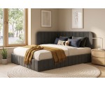 Eckbett 140x200 cm mit Bettkasten und Lattenrost, Polsterbett für Jugendzimmer, MARIO SM 06 Eckbett 140x200 cm mit Bettkasten und Lattenrost, Polsterbett für Jugendzimmer, MARIO SM 06