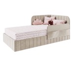 Jugendbett 80x180 cm mit RAUSFALLSCHUTZ und praktischen Taschen, MARIO SM 06K