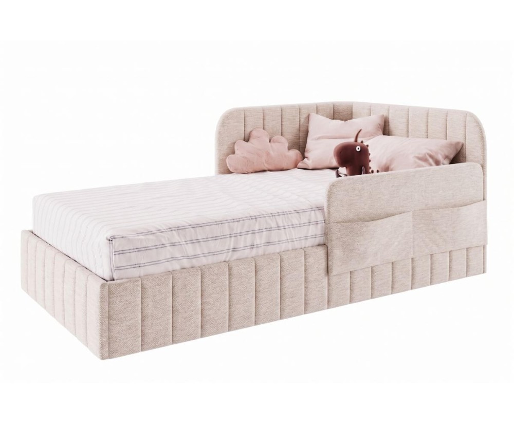 Jugendbett 80x180 cm mit RAUSFALLSCHUTZ und praktischen Taschen, MARIO SM 06K Jugendbett 80x180 cm mit RAUSFALLSCHUTZ und praktischen Taschen, MARIO SM 06K