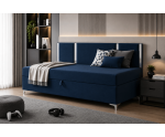 Einzelbett im Glamour-Stil 120x200 cm mit dekorativer Rückenlehne, Schlafcouch MEDIOLAN 3M Einzelbett im Glamour-Stil 120x200 cm mit dekorativer Rückenlehne, Schlafcouch MEDIOLAN 3M