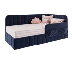 Polsterbett 90x200 cm mit Stauraum, RAUSFALLSCHUTZ und Seitentaschen, Einzelbett MARIO SM 02K Polsterbett 90x200 cm mit Stauraum, RAUSFALLSCHUTZ und Seitentaschen, Einzelbett MARIO SM 02K