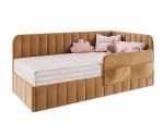 Polsterbett 90x200 cm mit Stauraum, RAUSFALLSCHUTZ und Seitentaschen, Einzelbett MARIO SM 02K Polsterbett 90x200 cm mit Stauraum, RAUSFALLSCHUTZ und Seitentaschen, Einzelbett MARIO SM 02K