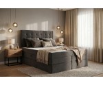 Komfortbett 180x200 cm, Boxspringbett mit Bettkasten, hohes Kopfteil gesteppt, MAGNUS 2B DUO Komfortbett 180x200 cm, Boxspringbett mit Bettkasten, hohes Kopfteil gesteppt, MAGNUS 2B DUO