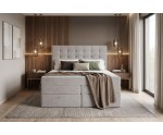 Komfortbett 180x200 cm, Boxspringbett mit Bettkasten, hohes Kopfteil gesteppt, MAGNUS 2B DUO Komfortbett 180x200 cm, Boxspringbett mit Bettkasten, hohes Kopfteil gesteppt, MAGNUS 2B DUO