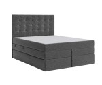 Boxspringbett 200x200 cm mit 2 Matratzen, 2 separate Bettkästen, niedriges Kopfteil auf Wunsch für Dachschräge, MAGNUS 2B DUO Boxspringbett 200x200 cm mit 2 Matratzen, 2 separate Bettkästen, niedriges Kopfteil auf Wunsch für Dachschräge, MAGNUS 2B DUO