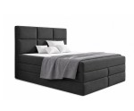 Boxspringbett 140x200 cm, Ehebett mit Bettkasten, 2 Matratzen, niedriges Kopfteil auf Wunsch, MAGNUS 7B