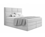 Doppelbett 180x200 cm, Boxspringbett mit 2 Matratzen, 2 separate Bettkästen, Bett für Dachschräge, MAGNUS 7B