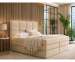Kontinentalbett 180x200 cm, Ehebett mit 2 Matratzen, Bett für Dachschräge, Farbvarianten, MAGNUS 10B