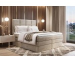 Boxspringbett 200x200 cm mit elegantem Kopfteil, Bett für Dachschräge, Farbvarianten, Doppelbett MAGNUS 10B