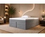 Kontinentalbett 160x200 cm, Ehebett mit 2 Matratzen, Hotelbett, ohne Kopfteil, LUXOR 1K Kontinentalbett 160x200 cm, Ehebett mit 2 Matratzen, Hotelbett, ohne Kopfteil, LUXOR 1K