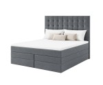 Boxspringbett 140x200 cm mit Bettkasten, niedriges Kopfteil auf Wunsch, Doppelbett MAGNUS 6B Boxspringbett 140x200 cm mit Bettkasten, niedriges Kopfteil auf Wunsch, Doppelbett MAGNUS 6B