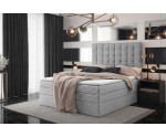 Boxspringbett 140x200 cm mit Bettkasten, niedriges Kopfteil auf Wunsch, Doppelbett MAGNUS 6B