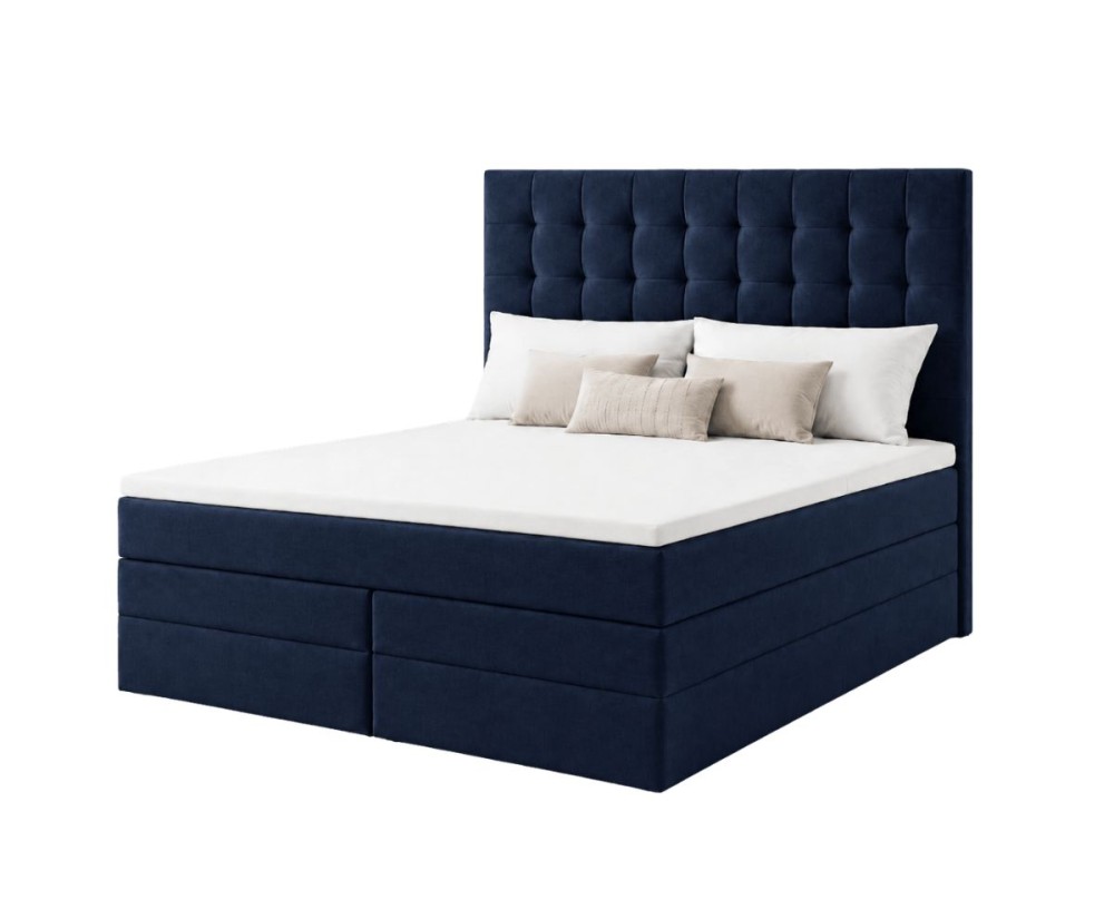 Elegantes Ehebett 180x200 cm mit 2 Matratzen, Bett für Dachschräge, Kontinentalbett MAGNUS 6B
