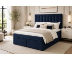 Elegantes Ehebett 180x200 cm mit 2 Matratzen, Bett für Dachschräge, Kontinentalbett MAGNUS 6B