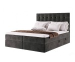 Kontinentalbett 160x200 cm, Ehebett für Dachschräge, Hotelbett mit Bettkasten, MAGNUS 2A