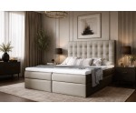 Boxspringbett 140x200 cm, Ehebett, Hotelbett, im Glamour-Stil, Kopfteil mit Kristallen, MAGNUS 11A Boxspringbett 140x200 cm, Ehebett, Hotelbett, im Glamour-Stil, Kopfteil mit Kristallen, MAGNUS 11A