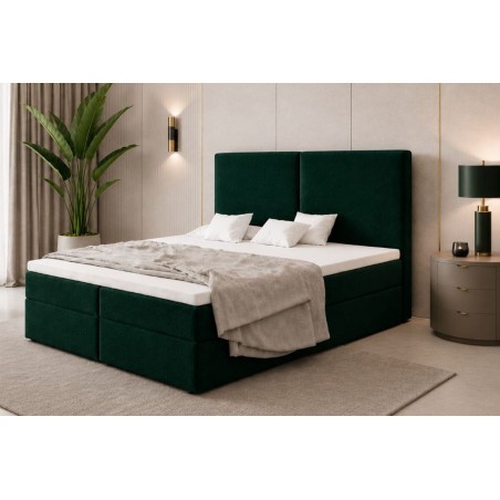 Stilvolles Boxspringbett 140x200 cm mit Bettkasten, Ehebett MAGNUS 13A