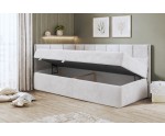 Jugendbett 100x200 cm mit Bettkasten, Einzelbett mit Seitenteilen, MEROO 3M Jugendbett 100x200 cm mit Bettkasten, Einzelbett mit Seitenteilen, MEROO 3M