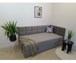Jugendbett 100x200 cm mit Bettkasten, Einzelbett mit Seitenteilen, MEROO 3M Jugendbett 100x200 cm mit Bettkasten, Einzelbett mit Seitenteilen, MEROO 3M