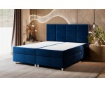 Boxspringbett 160x200 cm, Hotelbett mit Bettkasten, verchromte Füße, niedriges Kopfteil auf Wunsch, MEROO 5M Boxspringbett 160x200 cm, Hotelbett mit Bettkasten, verchromte Füße, niedriges Kopfteil auf Wunsch, MEROO 5M