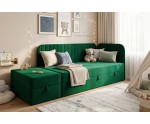 Kontinentalbett 100x200 cm für Jugendzimmer mit Sitzpuff, INTARO A28 Kontinentalbett 100x200 cm für Jugendzimmer mit Sitzpuff, INTARO A28