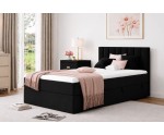 Boxspringbett 80x180 cm, Einzelbett mit Bettkasten, Gleitfüße, Einzelbett INTARO A10 Boxspringbett 80x180 cm, Einzelbett mit Bettkasten, Gleitfüße, Einzelbett INTARO A10