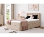Einzelbett 120x200 cm, Boxspringbett mit Bettkasten, Gleitfüße, Singlebett INTARO A10 Einzelbett 120x200 cm, Boxspringbett mit Bettkasten, Gleitfüße, Singlebett INTARO A10