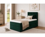 Einzelbett 120x200 cm, Boxspringbett mit Bettkasten, Gleitfüße, Singlebett INTARO A10 Einzelbett 120x200 cm, Boxspringbett mit Bettkasten, Gleitfüße, Singlebett INTARO A10
