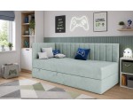 Jugendbett 80x180 cm, Einzelbett mit Bettkasten, Polsterbett INTARO A27 Jugendbett 80x180 cm, Einzelbett mit Bettkasten, Polsterbett INTARO A27