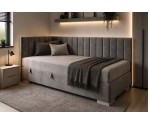 Polsterbett 80x200 cm, Jugendbett, Einzelbett mit Bettkasten, INTARO A40 Polsterbett 80x200 cm, Jugendbett, Einzelbett mit Bettkasten, INTARO A40