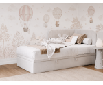 Polsterbett 80x180 cm mit Bettkasten, Eckbett, Jugendbett KEVIN 1R Polsterbett 80x180 cm mit Bettkasten, Eckbett, Jugendbett KEVIN 1R