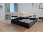 Modernes Bett 160x200 cm mit erleichterter Bettmachfunktion, Bett mit Lattenrost und Bettkasten, SAMOS SF 02