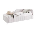 Kinderbett 80x180 cm mit Bettkasten und Lattenrost, Eckbett für Jugendzimmer, MARIO SM 06