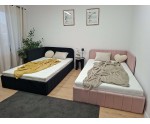 Kinderbett 80x180 cm mit Bettkasten und Lattenrost, Eckbett für Jugendzimmer, MARIO SM 06