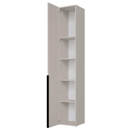 Stilvoller Hochschrank 40 cm breit mit praktischen Einlegeböden, Mehrzweckschrank, Garderobenschrank in Nussbaum Warmia, KABO S1