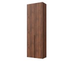 Zweitüriger Schrank 240 cm hoch für den Flur, Mehrzweckschrank, Garderobenschrank in Nussbaum Warmia, KABO S2