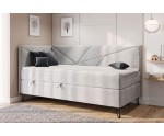 Modernes Polsterbett 100x200 cm mit Bettkasten und Matratze, GEOMETRIC 3M