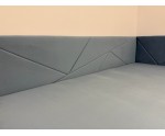 Jugendbett 120x200 cm mit Bettkasten und Matratze, GEOMETRIC 3M