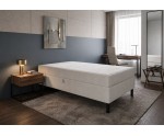 Hotelbett 100x200 cm, Kontinentalbett für Pensionen, Einzelbett mit Bettkasten, BONELL-Matratze, PALAZIO 1M