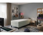 Hotelbett 120x200 cm, Kontinentalbett für Pensionen, Jugendbett mit Bettkasten, BONELL-Matratze, PALAZIO 1M