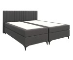 Doppelbett 180x200 cm, Ehebett, Hotelbett, vertikale Nähte am Kopfteil, ANTONINA 1M