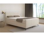 Kontinentalbett 160x200 cm, Ehebett, Hotelbett, mit Kopfteil, Fußteil und Bettkasten, ANTONINA 2M
