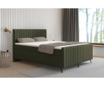 Boxspringbett 180x200 cm, Ehebett, Hotelbett, mit Kopfteil, Fußteil und Bettkasten, ANTONINA 2M